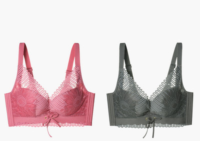 Komplektis 2 tõstva efektiga ja õhukeste rihmadega rinnahoidjat