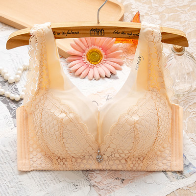 Γυναικείο σουτιέν με δαντέλα και φαρδιές τιράντες