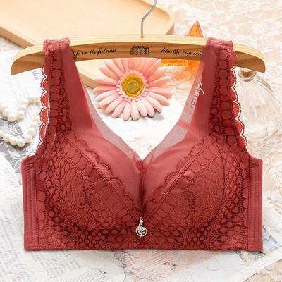 Γυναικείο σουτιέν με δαντέλα και φαρδιές τιράντες