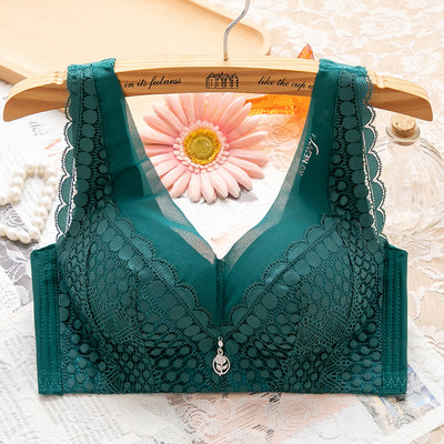 Γυναικείο σουτιέν με δαντέλα και φαρδιές τιράντες