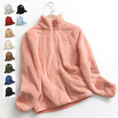 Γυναικείο πουπουλένιο φούτερ με φερμουάρ και ψηλό γιακά