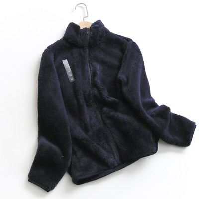 Γυναικείο πουπουλένιο φούτερ με φερμουάρ και ψηλό γιακά