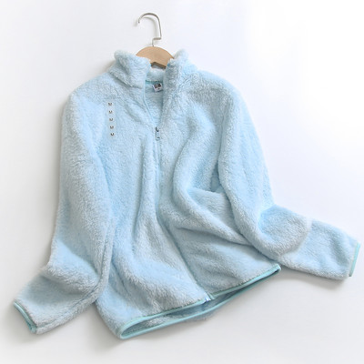 Γυναικείο πουπουλένιο φούτερ με φερμουάρ και ψηλό γιακά