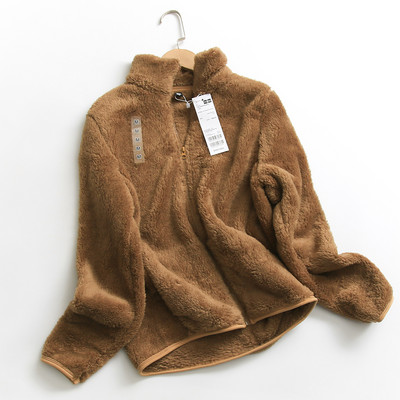 Γυναικείο πουπουλένιο φούτερ με φερμουάρ και ψηλό γιακά