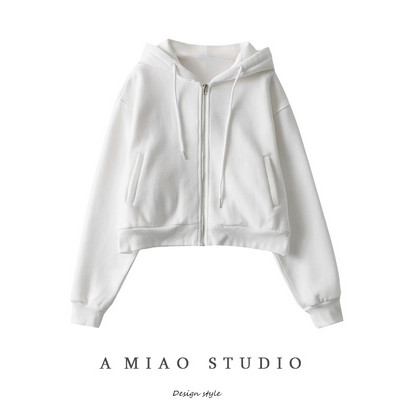 Γυναικείο casual φούτερ με κουκούλα και τσέπες