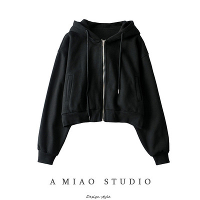 Γυναικείο casual φούτερ με κουκούλα και τσέπες