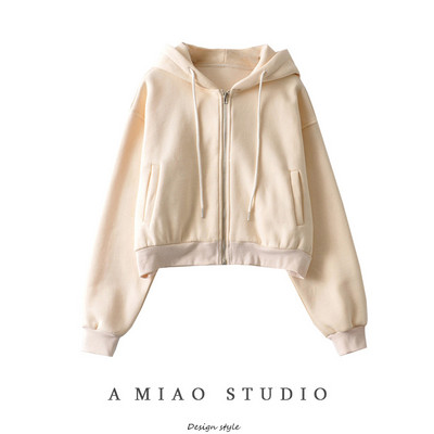 Γυναικείο casual φούτερ με κουκούλα και τσέπες