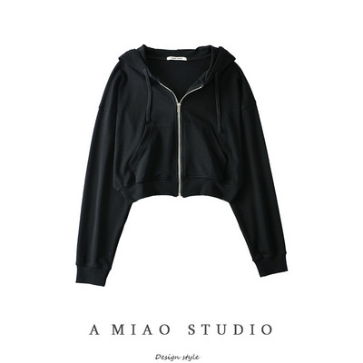 Γυναικείο casual φούτερ με κουκούλα και φερμουάρ