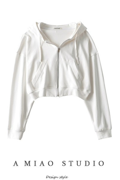 Γυναικείο casual φούτερ με κουκούλα και φερμουάρ