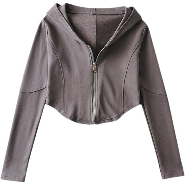 Γυναικείο φούτερ ασύμμετρο με κουκούλα σε τρία χρώματα