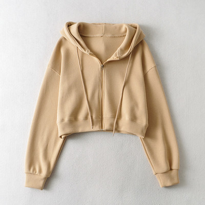 Uue mudeli naiste lühike kapuutsiga dressipluus mitmes värvitoonis