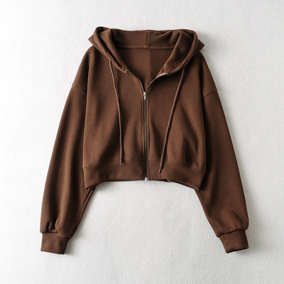 Uue mudeli naiste lühike kapuutsiga dressipluus mitmes värvitoonis