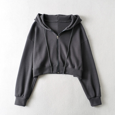 Uue mudeli naiste lühike kapuutsiga dressipluus mitmes värvitoonis