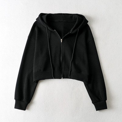 Uue mudeli naiste lühike kapuutsiga dressipluus mitmes värvitoonis