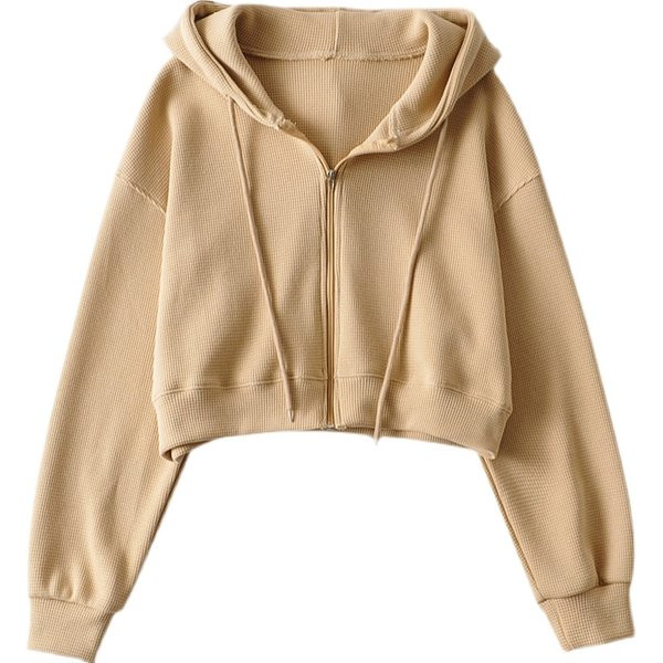 Uue mudeli naiste lühike kapuutsiga dressipluus mitmes värvitoonis