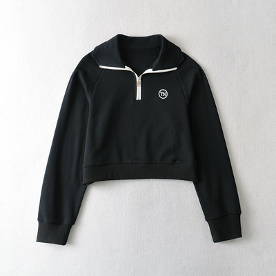 Naiste dressipluus klassikalise krae ja lukuga