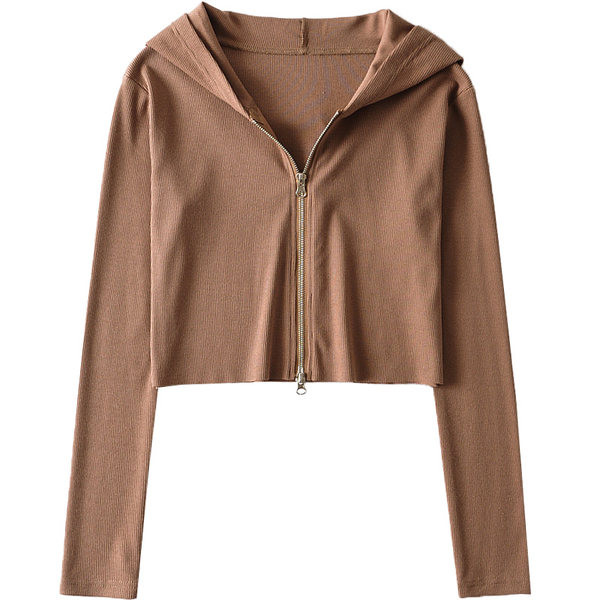 Naiste vabaaja kapuutsi ja lukuga dressipluus - kolme värvi