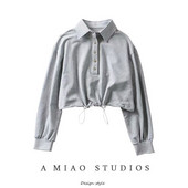 Naiste nööpide ja klassikalise kraega dressipluus