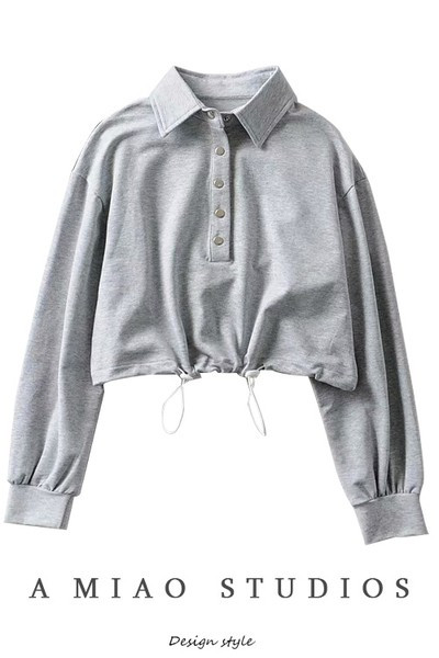 Naiste nööpide ja klassikalise kraega dressipluus