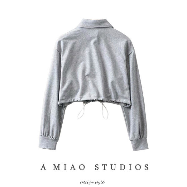 Naiste nööpide ja klassikalise kraega dressipluus