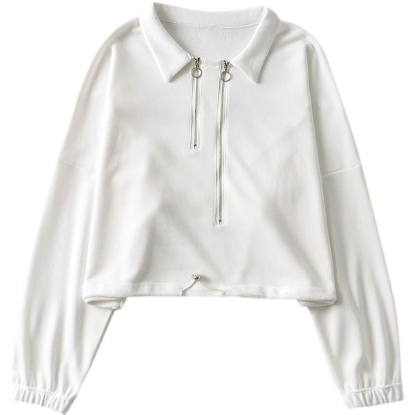 Ühevärviline tõmbluku ja pikkade varrukatega naiste dressipluus