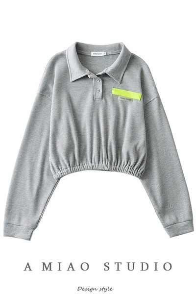 Női pulóver klasszikus gallérral