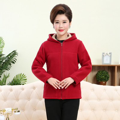 Uue mudeli naiste kapuutsiga ja taskutega polaarne dressipluus