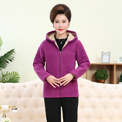 Uue mudeli naiste kapuutsiga ja taskutega polaarne dressipluus