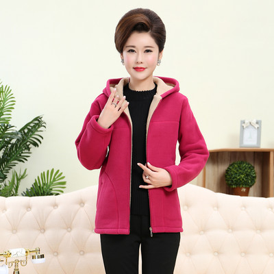 Uue mudeli naiste kapuutsiga ja taskutega polaarne dressipluus