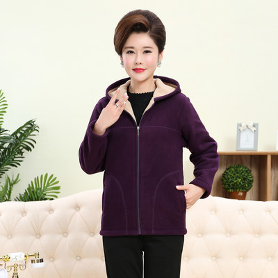 Uue mudeli naiste kapuutsiga ja taskutega polaarne dressipluus