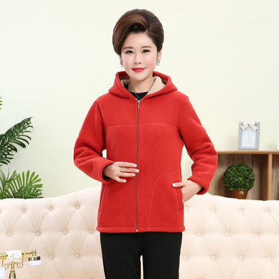 Uue mudeli naiste kapuutsiga ja taskutega polaarne dressipluus