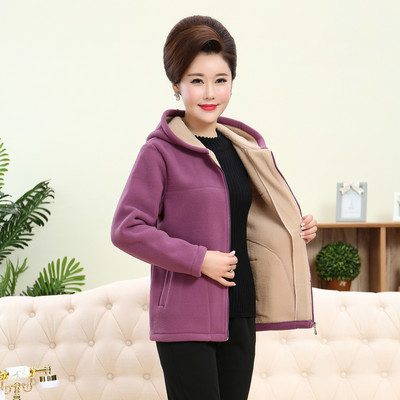 Uue mudeli naiste kapuutsiga ja taskutega polaarne dressipluus