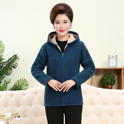 Uue mudeli naiste kapuutsiga ja taskutega polaarne dressipluus