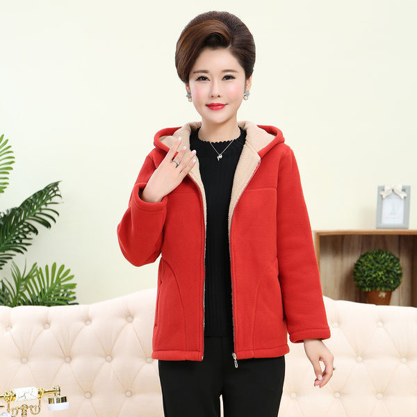 Uue mudeli naiste kapuutsiga ja taskutega polaarne dressipluus