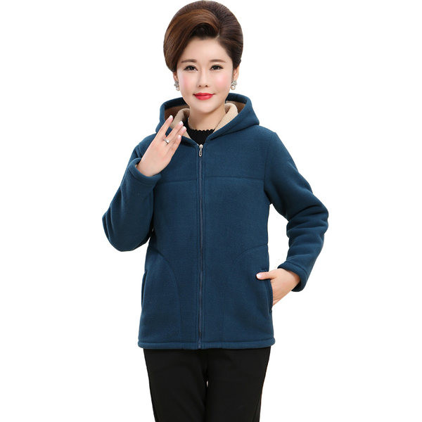 Uue mudeli naiste kapuutsiga ja taskutega polaarne dressipluus