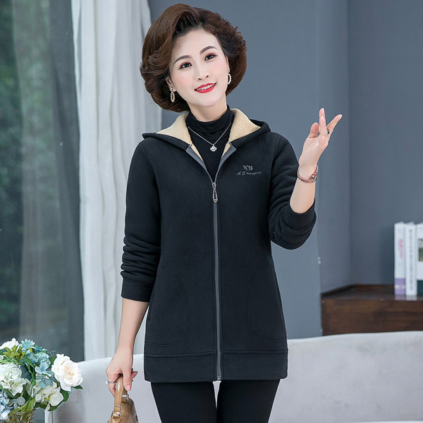 Naiste moodne kapuutsiga ja taskuga dressipluus kahes mudelis