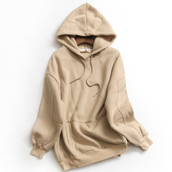 Kapuutsi ja lipsudega naiste dressipluus - kahes värvitoonis