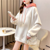 Naiste talvine kapuutsiga dressipluus - lai mudel