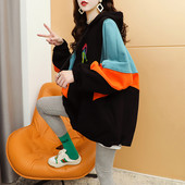 Uue mudeli naiste lai kapuutsiga dressipluus