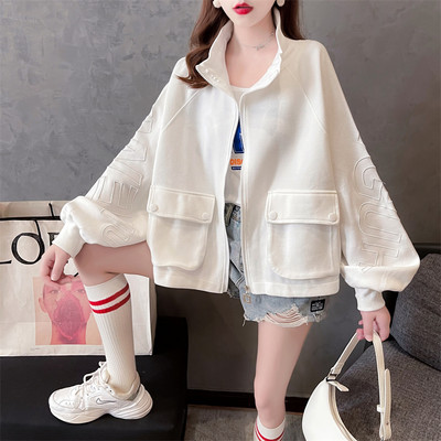 Φαρδύ μοντέλο γυναικείο φούτερ με τσέπες