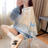 Lai naiste dressipluus aplikatsiooni ja taskuga - kolme värvi