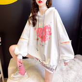 Värvirakendusega naiste dressipluus - lai mudel