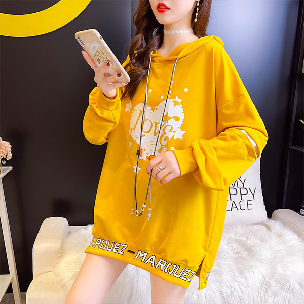 Värvirakendusega naiste dressipluus - lai mudel