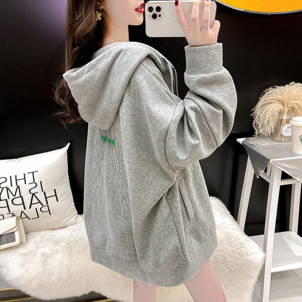 Naiste lai kapuutsiga dressipluus kolmes värvitoonis