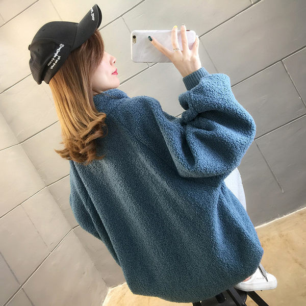 Naiste lai kõrge kaelusega dressipluus