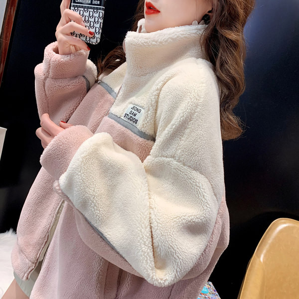 Tasuta mudel kõrge kraega naiste suleline dressipluus