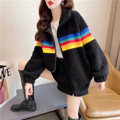 Naiste kohev kõrge kraega dressipluus - lai mudel