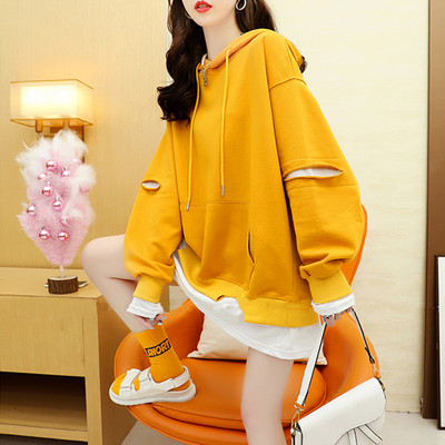 Tasuta mudel kapuutsiga naiste dressipluus