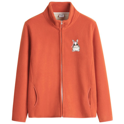 Puha női pulóver magas gallérú cipzárral és felirattal