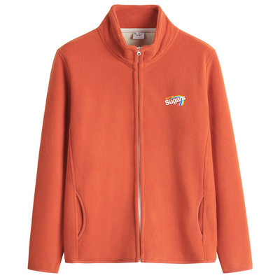 Puha női pulóver magas gallérú cipzárral és felirattal